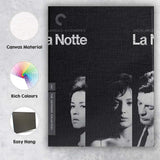 Minimalist Black White Italian Art Cinema Portrait Panel Design Modern Film Poster Canvas Wall Art Print Decor Picture Ready to Hang