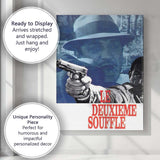 Blue Red French Crime Thriller Gunman Retro Cinema Poster Canvas Wall Art Print Decor Picture Ready to Hang