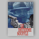 Blue Red French Crime Thriller Gunman Retro Cinema Poster Canvas Wall Art Print Decor Picture Ready to Hang