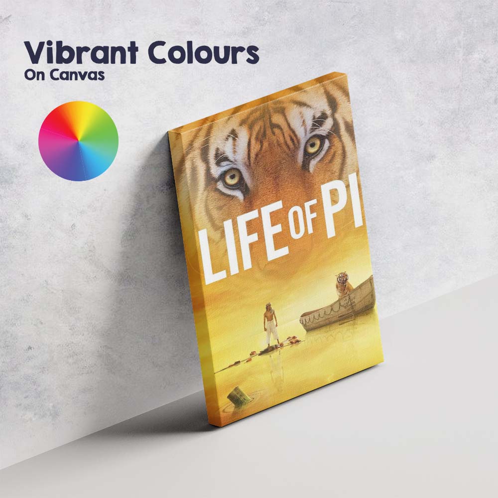 Golden Tiger Eye Adventure Fantasy Cinematic Wildlife Artwork Canvas Wall Art Print Decor Picture Ready to Hang