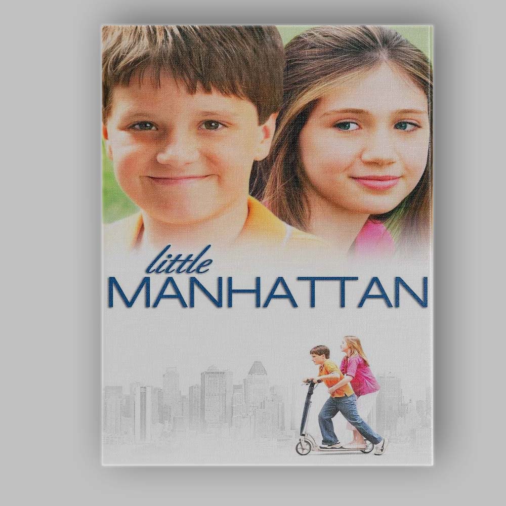 Soft Pastel Children City Adventure Family Film Style Artwork Canvas Wall Art Print Decor Picture Ready to Hang