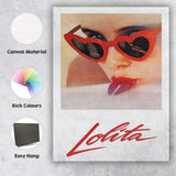 Retro Glamour Heart Shaped Sunglasses Pop Art Fashion Portrait Canvas Wall Art Print Decor Picture Ready to Hang