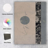 Abstract Neutral Tones Independent Cinema Collage Portrait Artwork Canvas Wall Art Print Decor Picture Ready to Hang