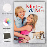 Romantic Couple with Puppy Bright Contemporary Comedy Film Style Canvas Wall Art Print Decor Picture Ready to Hang
