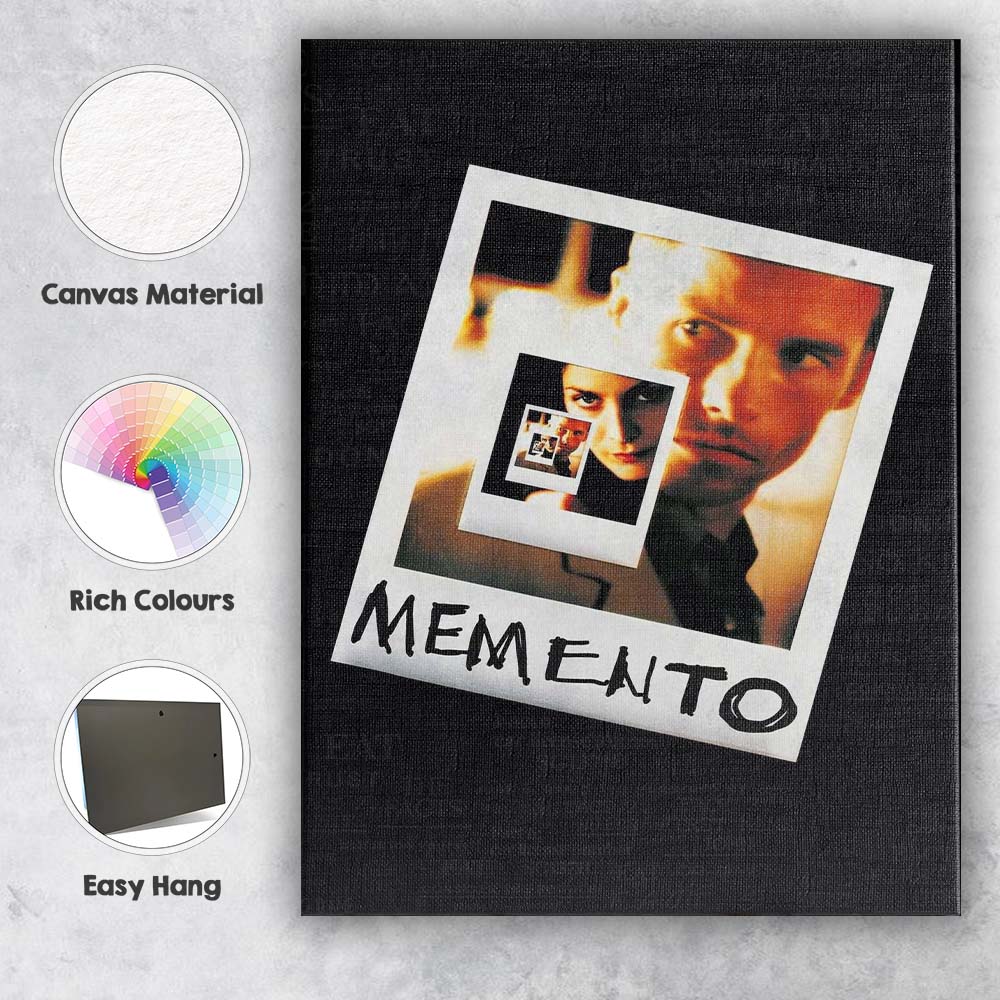 Psychological Thriller Polaroid Photo Collage Sepia Portrait Canvas Wall Art Print Decor Picture Ready to Hang