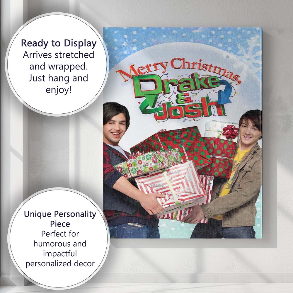 Festive Christmas Gift Exchange Colourful Holiday Entertainment Canvas Wall Art Print Decor Picture Ready to Hang