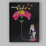 Psychedelic Flower Pop Art Festival Retro Music Illustration Canvas Wall Art Print Decor Picture Ready to Hang