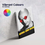 Red Lens Portrait Pop Art Neo Noir Monochrome Character Design Canvas Wall Art Print Decor Picture Ready to Hang