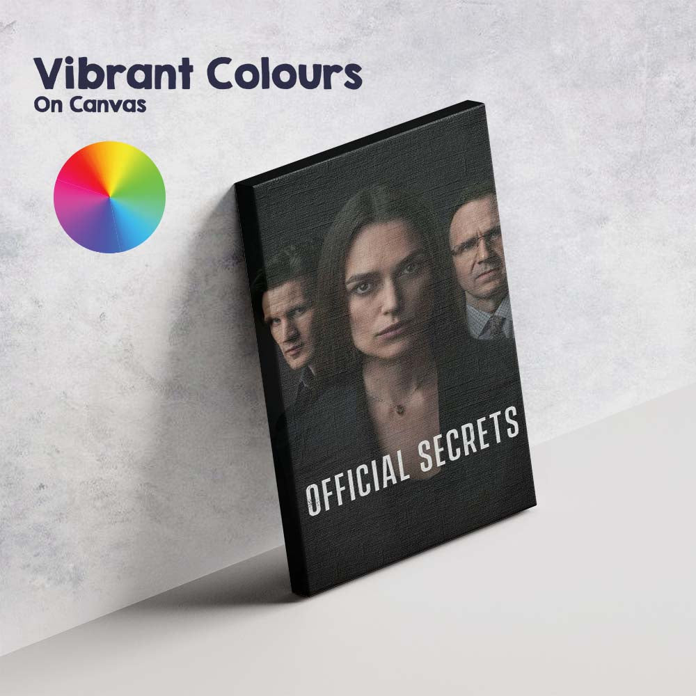 Dark Moody Political Espionage Drama Portrait Character Collage Canvas Wall Art Print Decor Picture Ready to Hang