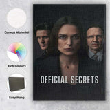 Dark Moody Political Espionage Drama Portrait Character Collage Canvas Wall Art Print Decor Picture Ready to Hang
