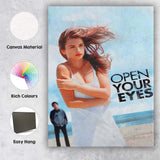Wind Swept Woman Beach Romance Drama Soft Coastal Photography Canvas Wall Art Print Decor Picture Ready to Hang