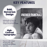Monochrome Childhood Portrait Rural Bengali Cinema Classic Canvas Wall Art Print Decor Picture Ready to Hang