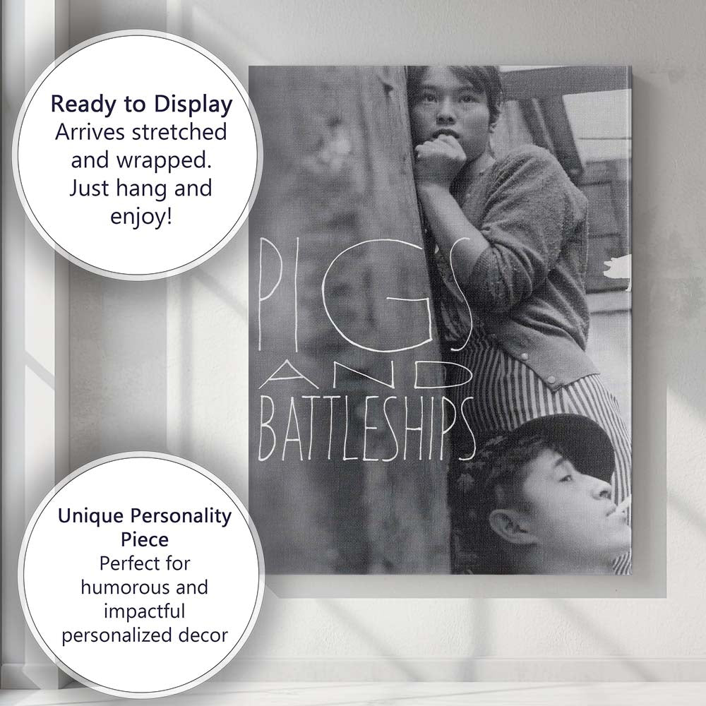 Monochrome Japanese Urban Youth Photography Artistic Portrait Canvas Wall Art Print Decor Picture Ready to Hang