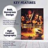 Golden Pirate Adventure Sea Voyage Cinematic Fantasy Artwork Canvas Wall Art Print Decor Picture Ready to Hang