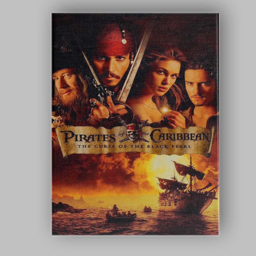 Golden Pirate Adventure Sea Voyage Cinematic Fantasy Artwork Canvas Wall Art Print Decor Picture Ready to Hang