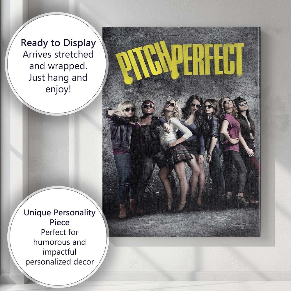 Contemporary Female Acapella Music Group Fashion Portrait Canvas Wall Art Print Decor Picture Ready to Hang