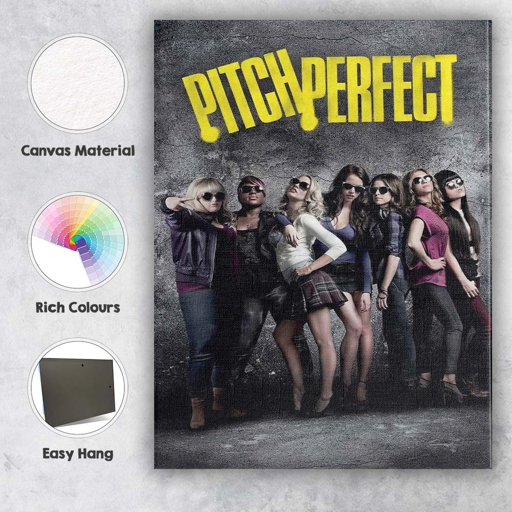 Contemporary Female Acapella Music Group Fashion Portrait Canvas Wall Art Print Decor Picture Ready to Hang