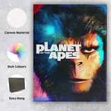 Colourful Pop Art Ape Portrait Modern Graphic Design Canvas Wall Art Print Decor Picture Ready to Hang