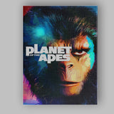 Colourful Pop Art Ape Portrait Modern Graphic Design Canvas Wall Art Print Decor Picture Ready to Hang