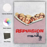 Repulsion Surreal Psychological Horror Blonde Woman Razor Artwork Canvas Wall Art Print Decor Picture Ready to Hang