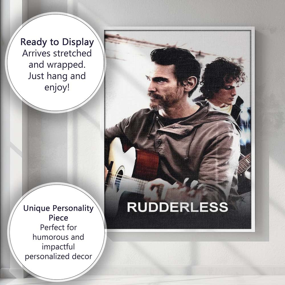 Rudderless Acoustic Music Drama Guitarist Portrait Contemporary Film Poster Canvas Wall Art Print Decor Picture Ready to Hang