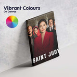 Saint Judy Courtroom Justice Drama Red Suit Character Portrait Canvas Wall Art Print Decor Picture Ready to Hang
