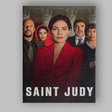 Saint Judy Courtroom Justice Drama Red Suit Character Portrait Canvas Wall Art Print Decor Picture Ready to Hang