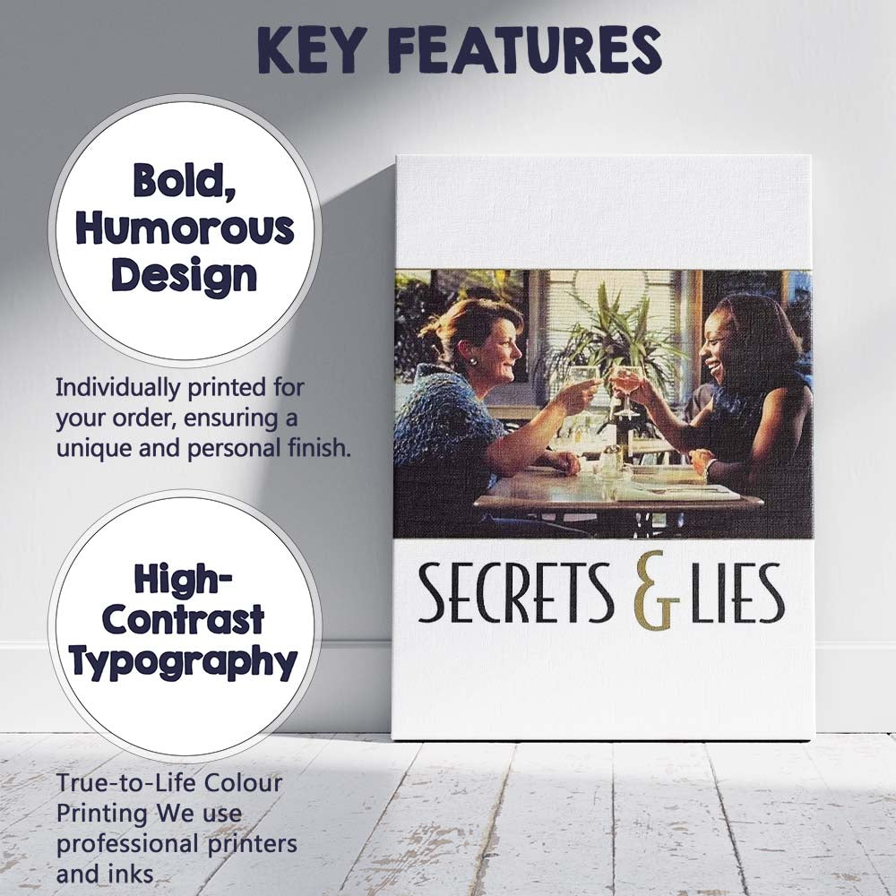 Warm Toned Social Drama Friendship Conversation Contemporary Film Art Canvas Wall Art Print Decor Picture Ready to Hang