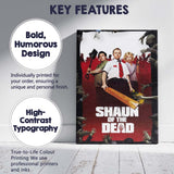 Cult Zombie Comedy Horror Red and Black Movie Inspired Canvas Wall Art Print Decor Picture Ready to Hang