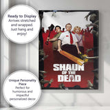 Cult Zombie Comedy Horror Red and Black Movie Inspired Canvas Wall Art Print Decor Picture Ready to Hang