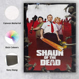 Cult Zombie Comedy Horror Red and Black Movie Inspired Canvas Wall Art Print Decor Picture Ready to Hang