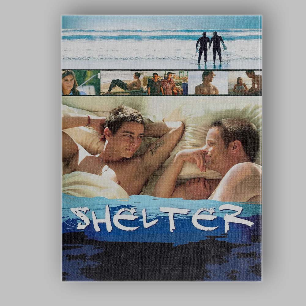 Coastal Romantic Drama Ocean Surfing Couple Contemporary Film Art Canvas Wall Art Print Decor Picture Ready to Hang