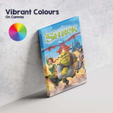 Fantasy Fairy Tale Ogre Dragon Adventure Colourful Family Canvas Wall Art Print Decor Picture Ready to Hang