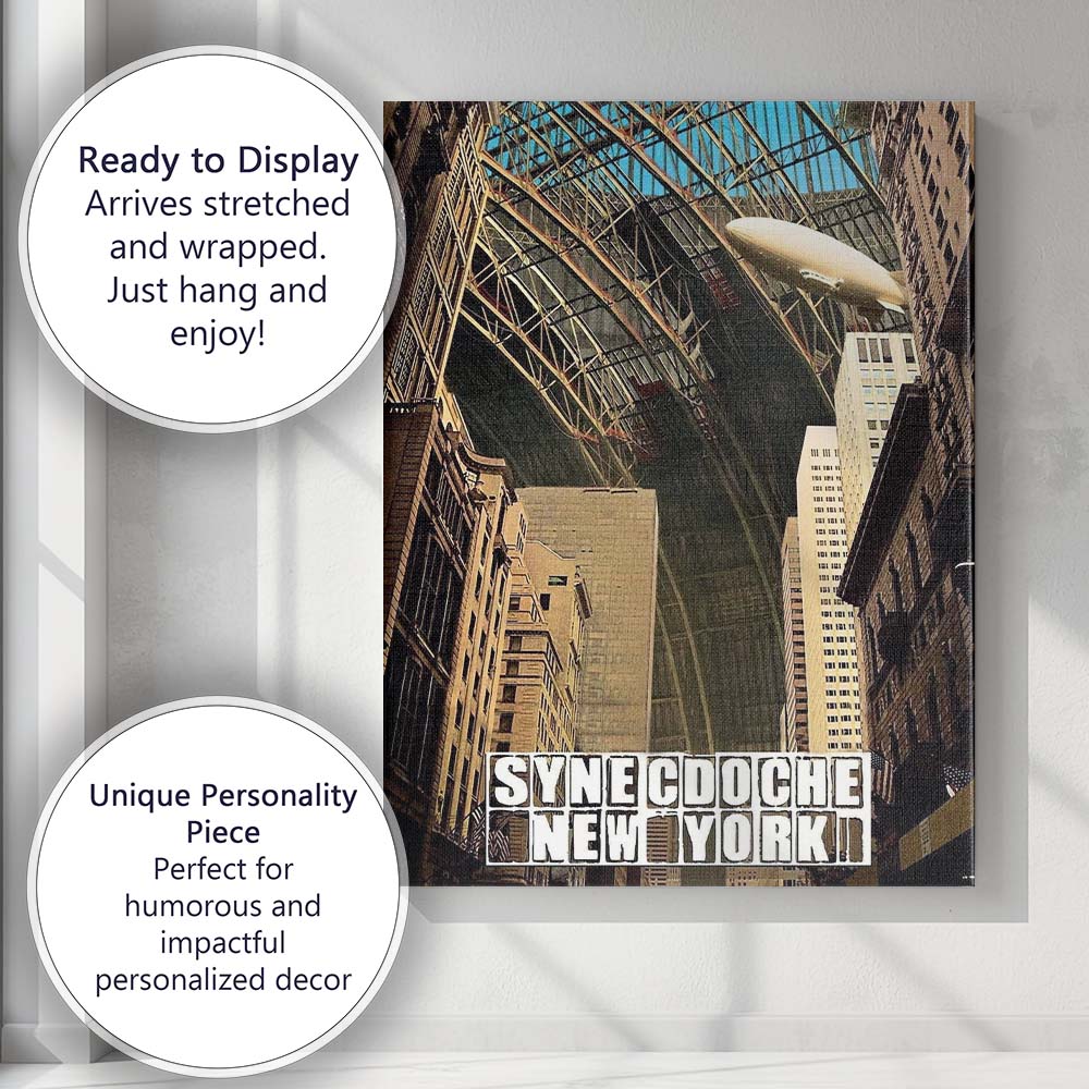 Surreal Urban Metropolis Architectural Fantasy Cityscape Film Poster Canvas Wall Art Print Decor Picture Ready to Hang