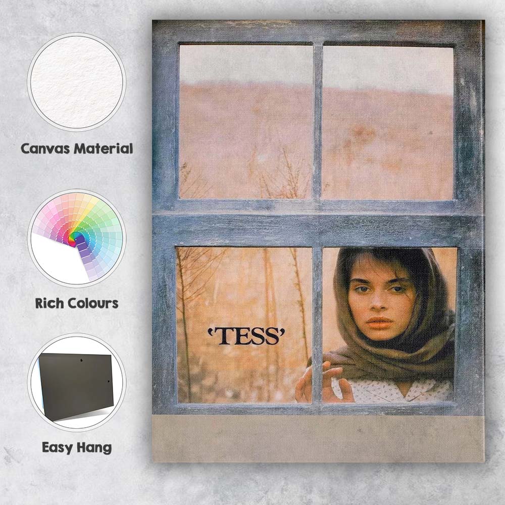 Soft Beige Romantic Period Drama Window Portrait Film Poster Canvas Wall Art Print Decor Picture Ready to Hang