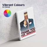 Satirical Smoking Lobbyist Conceptual Film Poster Graphic Pop Art Design Canvas Wall Art Print Decor Picture Ready to Hang