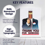 Satirical Smoking Lobbyist Conceptual Film Poster Graphic Pop Art Design Canvas Wall Art Print Decor Picture Ready to Hang