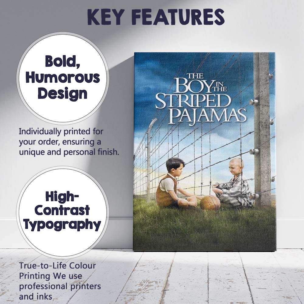 Emotional Wartime Friendship Drama Barbed Wire Landscape Film Poster Canvas Wall Art Print Decor Picture Ready to Hang