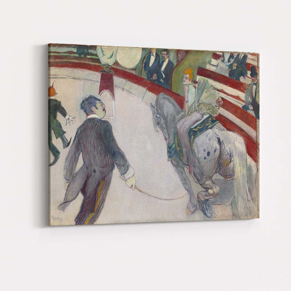 Belle Epoque Circus Performer Equestrian Show Scene Canvas Wall Art Print Decor Picture Ready to Hang