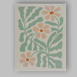 Soft Sage Floral Meadow Botanical Illustration Canvas Wall Art Print Decor Picture Ready to Hang