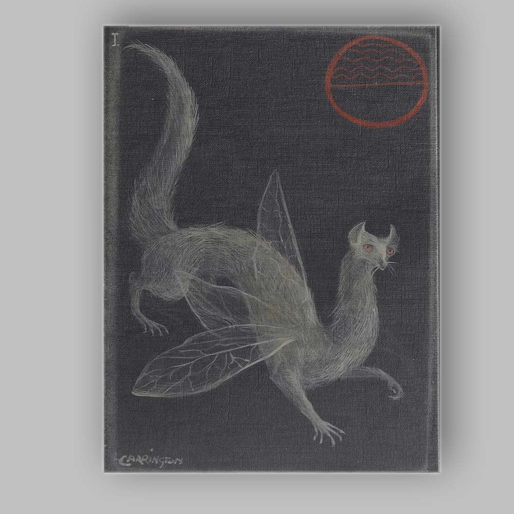 Mystical Winged Cat Fantasy Creature Dark Surreal Artwork Canvas Wall Art Print Decor Picture Ready to Hang