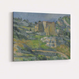 Post Impressionist Hillside Farmhouses Rural Green Valley Landscape Canvas Wall Art Print Decor Picture Ready to Hang