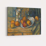 Peaches Pears and Decorative Jug Classic French Still Life Oil Painting Canvas Wall Art Print Decor Picture Ready to Hang