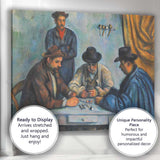 Card Players Gathering Figurative Post Impressionist Genre Scene Canvas Wall Art Print Decor Picture Ready to Hang