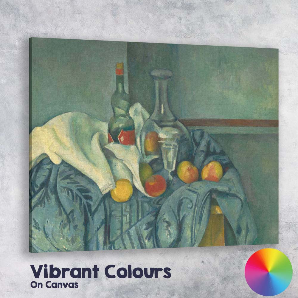 Glass Decanter Wine Bottle and Fruit Elegant Still Life Canvas Wall Art Print Decor Picture Ready to Hang