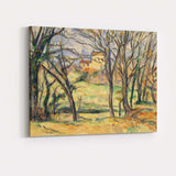 Winter Trees and Countryside Landscape Post Impressionist Watercolour Canvas Wall Art Print Decor Picture Ready to Hang
