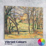 Winter Trees and Countryside Landscape Post Impressionist Watercolour Canvas Wall Art Print Decor Picture Ready to Hang