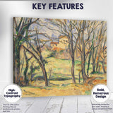 Winter Trees and Countryside Landscape Post Impressionist Watercolour Canvas Wall Art Print Decor Picture Ready to Hang