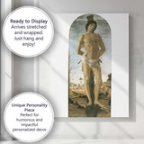 Renaissance Saint Sebastian Religious Figure Classical Painting Canvas Wall Art Print Decor Picture Ready to Hang