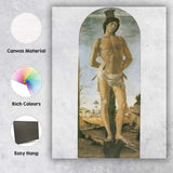 Renaissance Saint Sebastian Religious Figure Classical Painting Canvas Wall Art Print Decor Picture Ready to Hang
